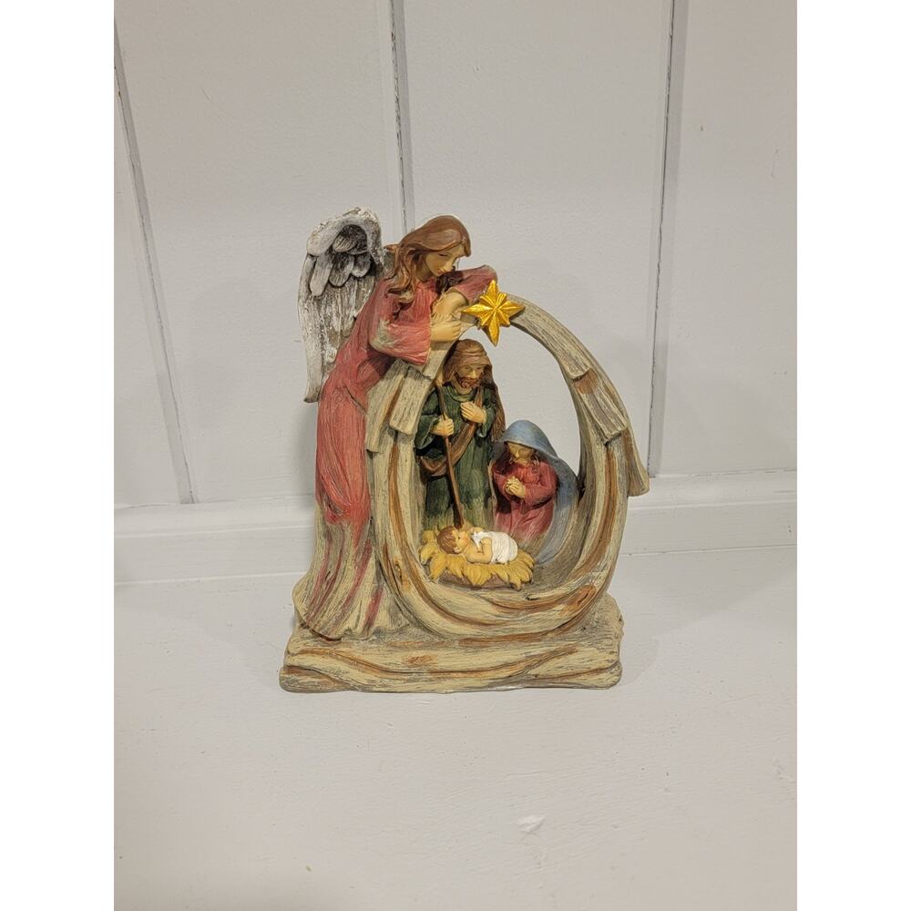 TII Collections Resin Nativity Figurine Baby Jesus North Star 8' Tall Vintage